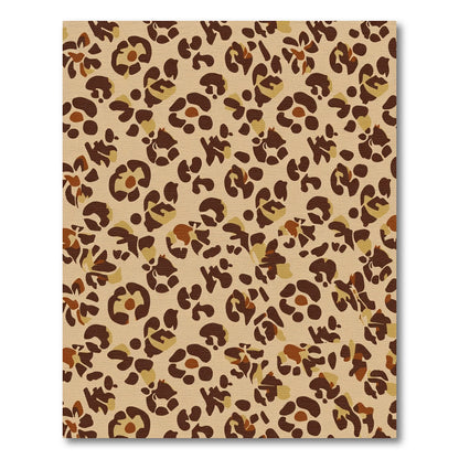 Taupe Leopard Spots Classic Arrangement Rug