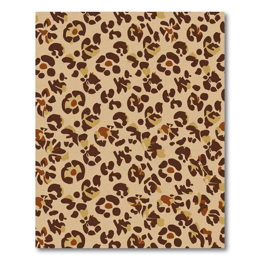 Taupe Leopard Spots Classic Arrangement Rug