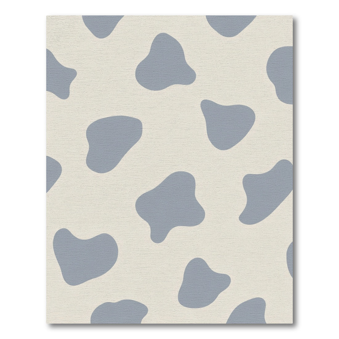 Pale Blue Blobs Organic Shape Rug