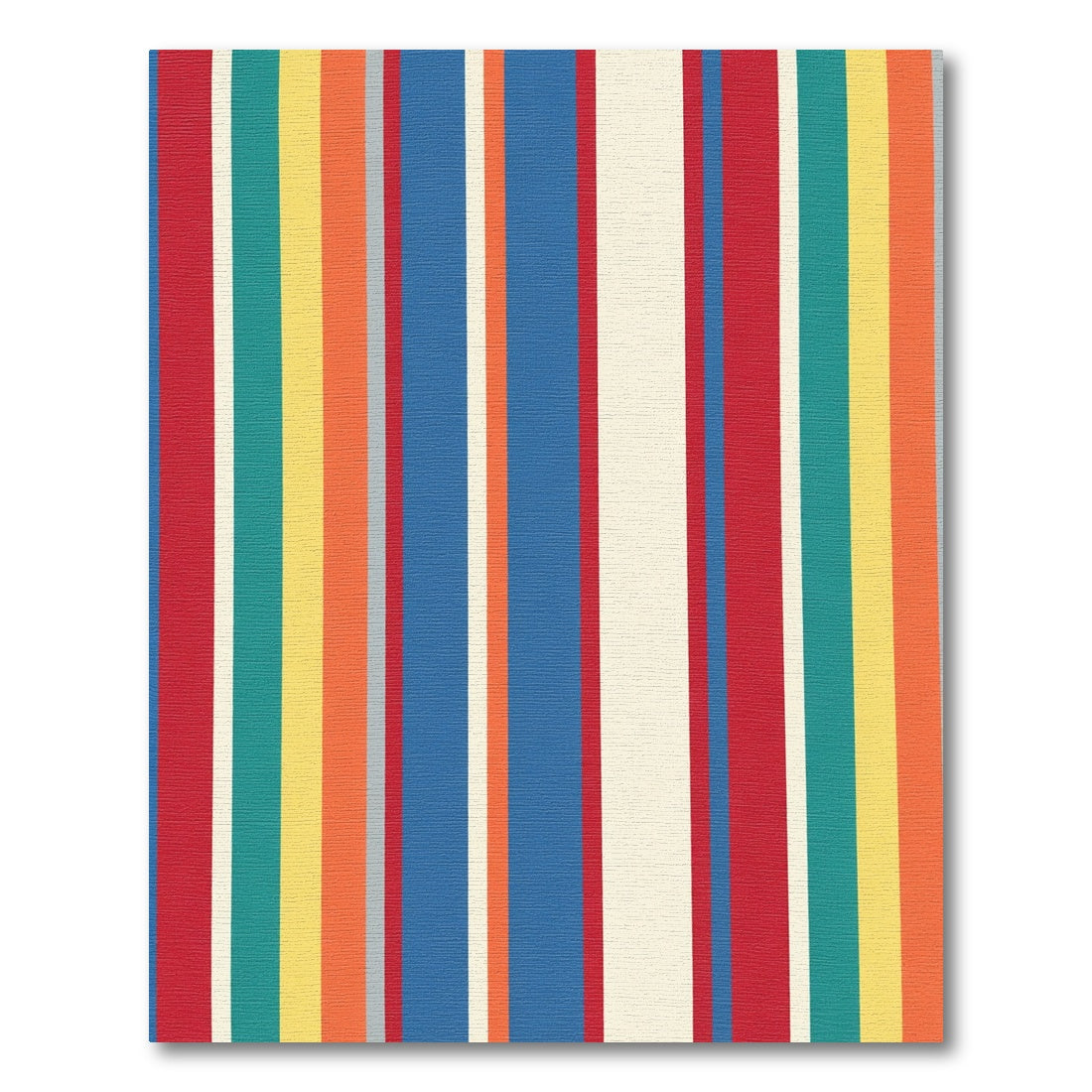 Multi Color Vertical Stripe Rug