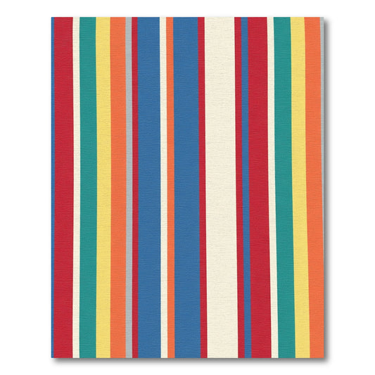 Multi Color Vertical Stripe Rug