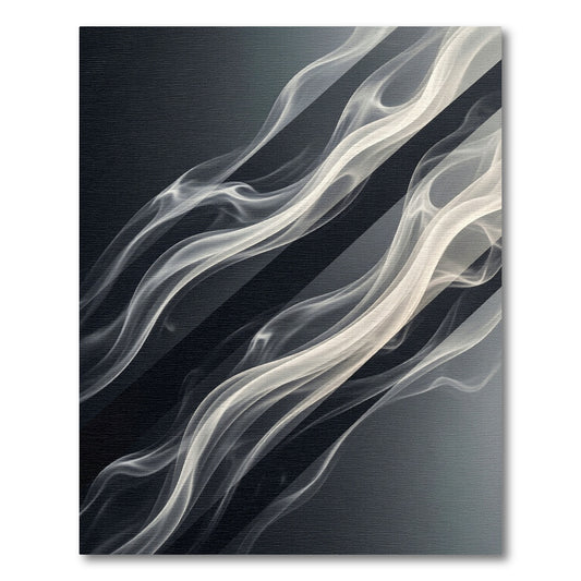 Monochromatic Flowing Swirls Rug