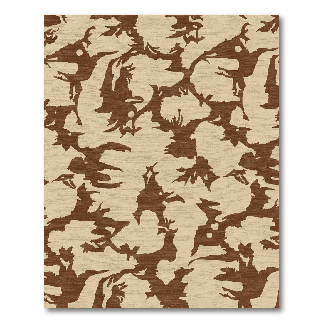 Desert Camo Brown Natural Shapes Rug
