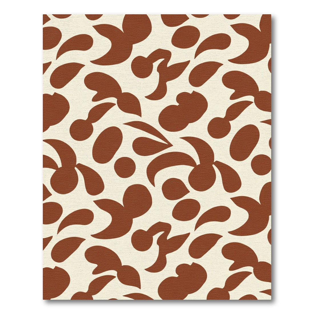 Abstract Sienna Organic Blobs Rug