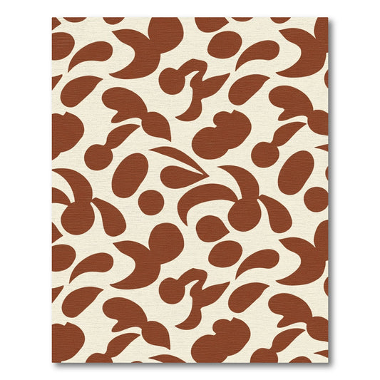 Abstract Sienna Organic Blobs Rug
