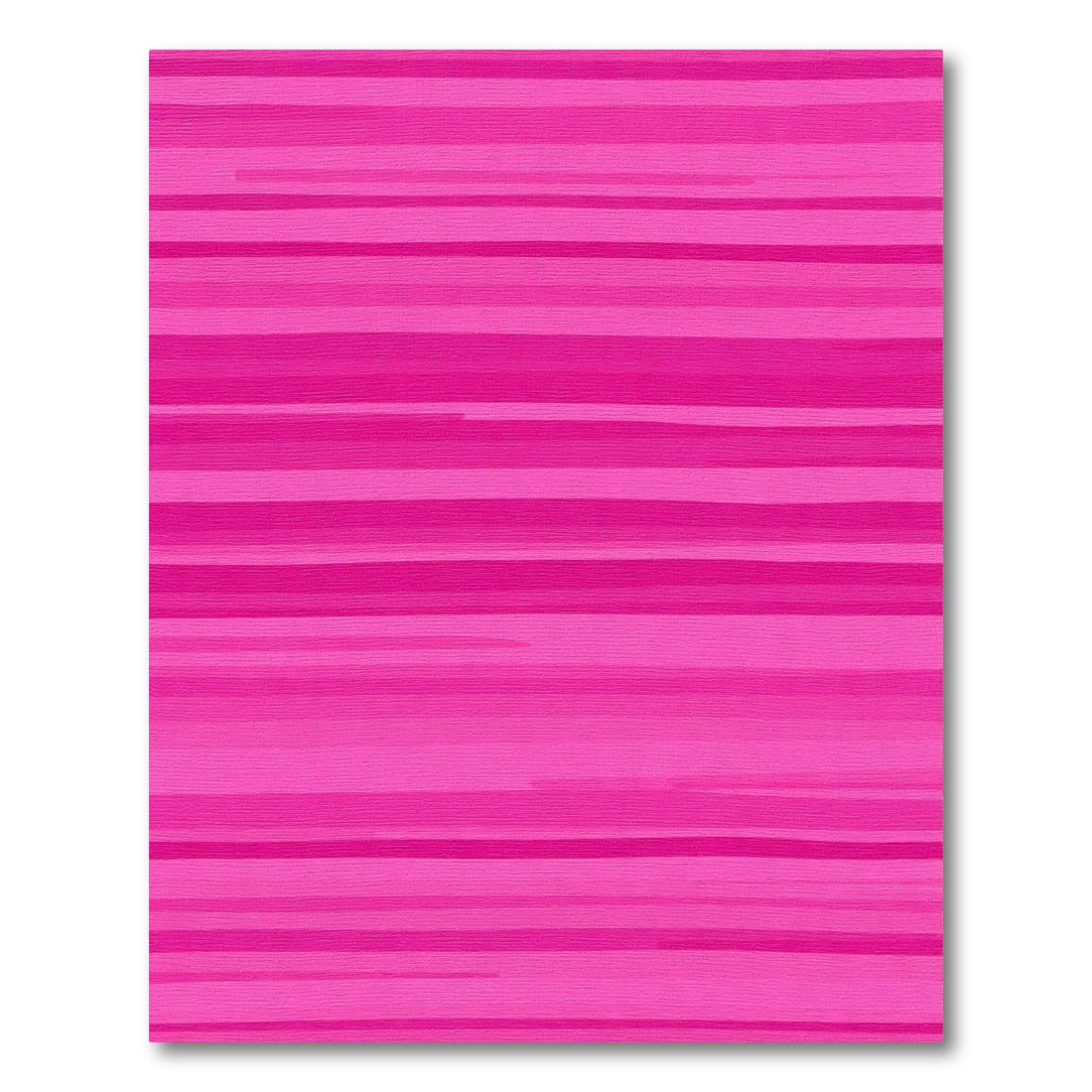 Bold Pink Watercolor Stripes Rug