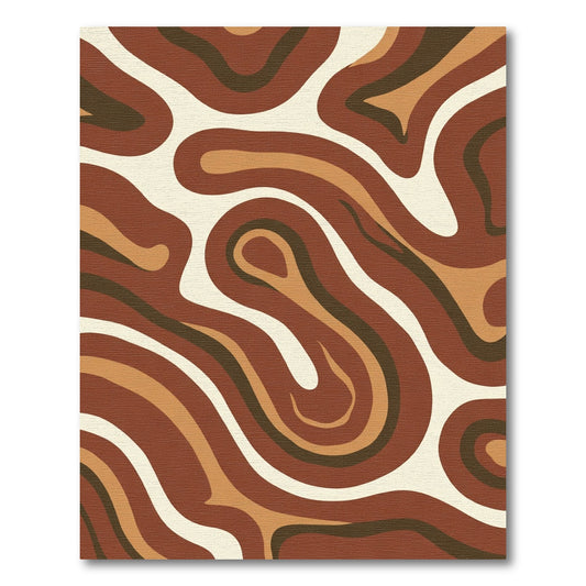 Earthy Organic Flow Organic Curves Rug