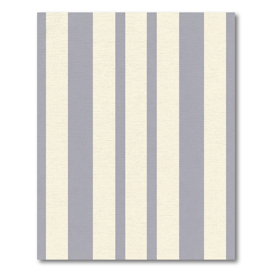 Classic Gray Ivory Vertical Stripe Rug