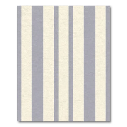 Classic Gray Ivory Vertical Stripe Rug