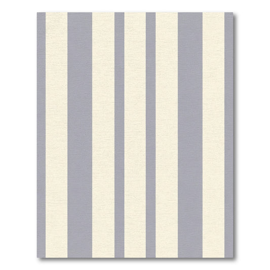 Classic Gray Ivory Vertical Stripe Rug