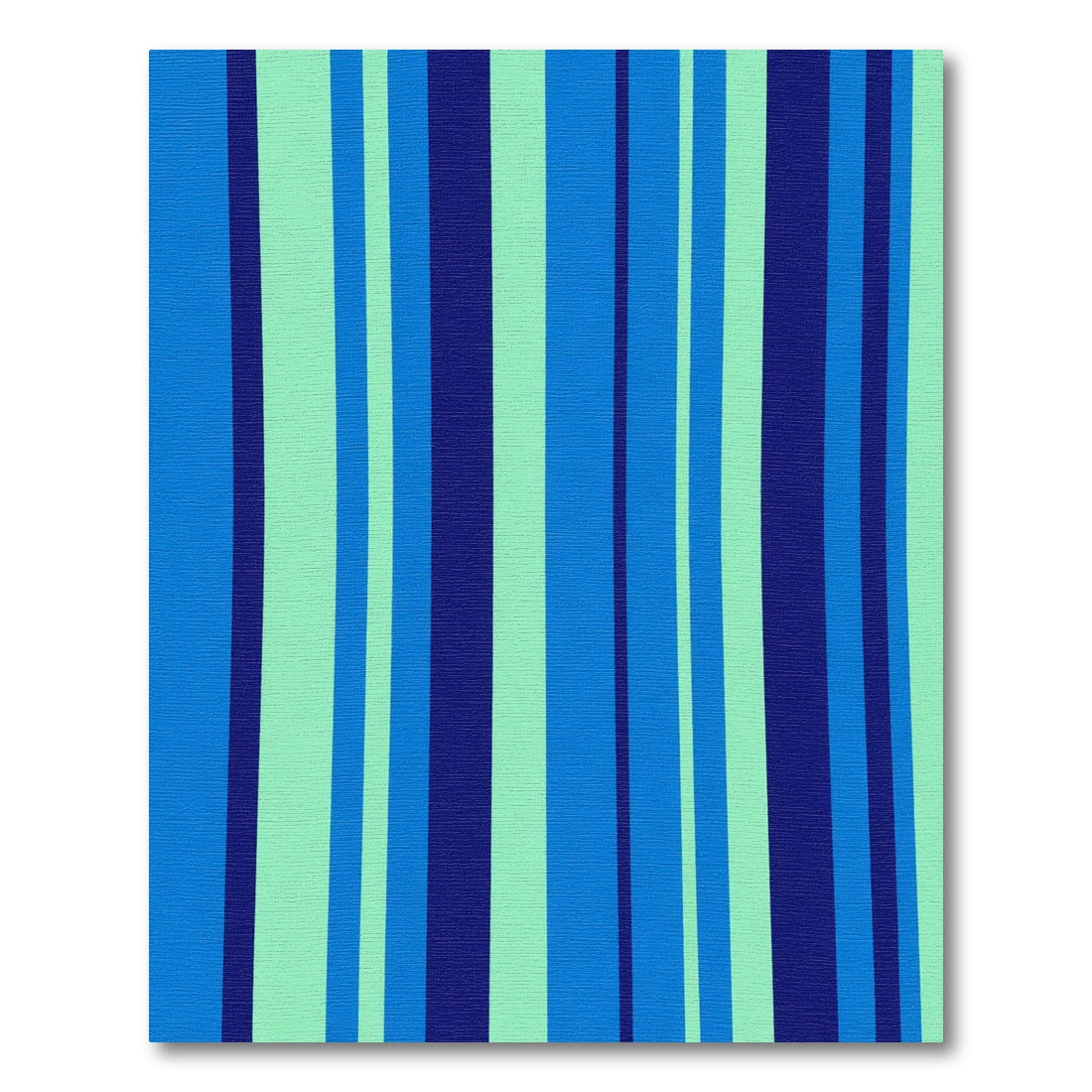 Ocean Blue Vertical Stripe Rug