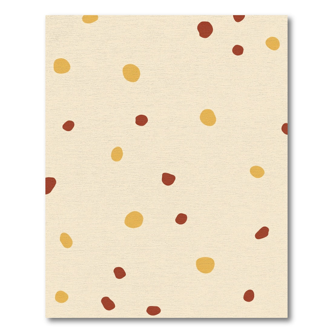 Earthy Speckled Scattered Polka Dot Accent Rug