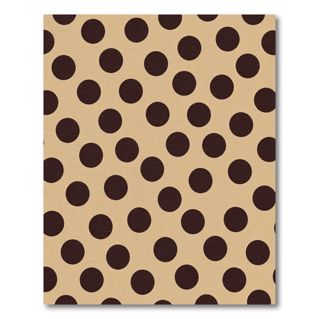 Subtle Brown Polka Dot Round Rug