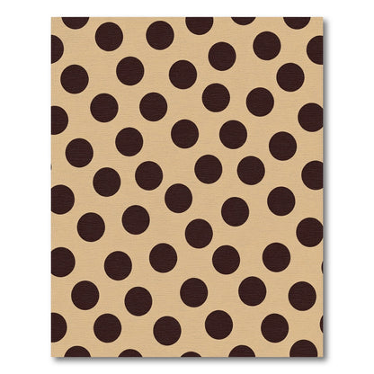 Subtle Brown Polka Dot Round Rug