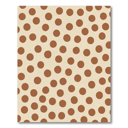 Terra Cotta Polka Dot Scatter Rug