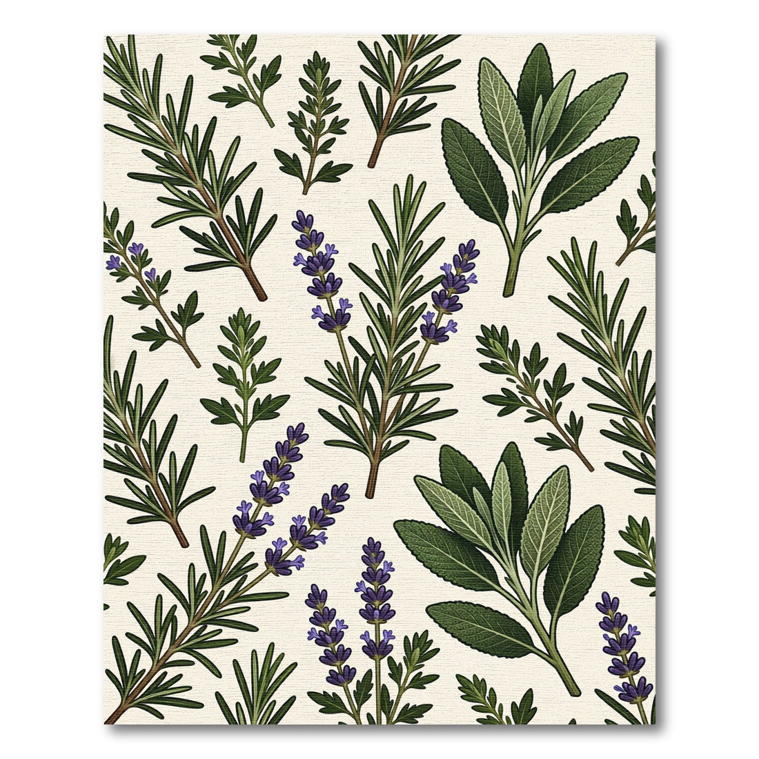 Herbal Garden Collection Lavender Sage Rug