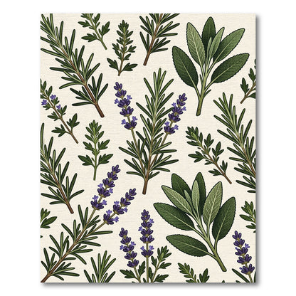 Herbal Garden Collection Lavender Sage Rug