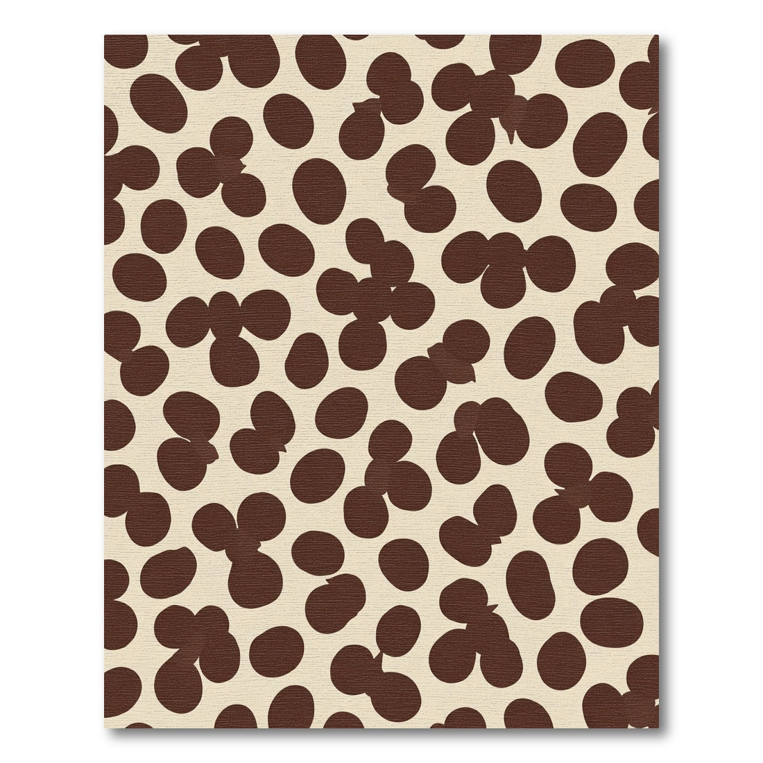 Chic Brown Polka Dot Cluster Rug