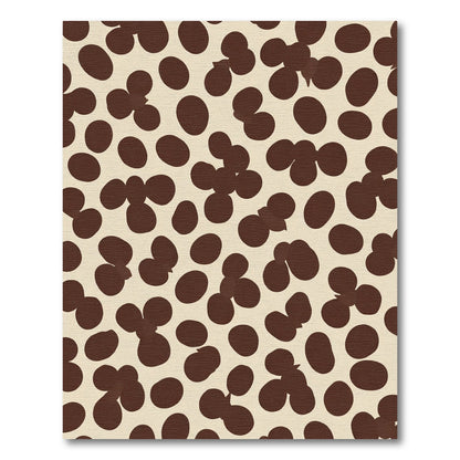 Chic Brown Polka Dot Cluster Rug