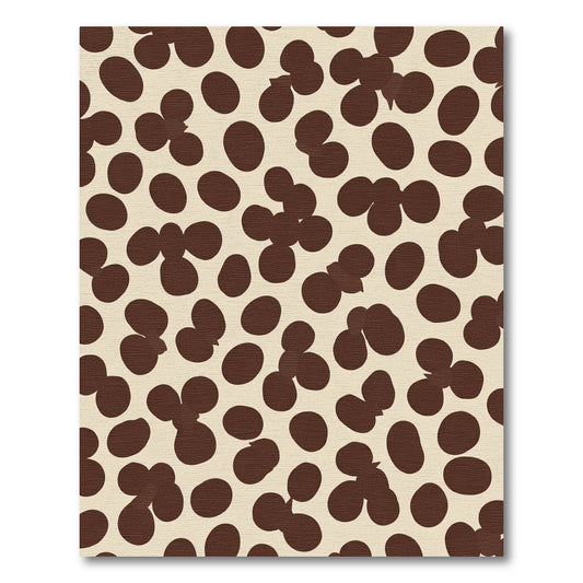Chic Brown Polka Dot Cluster Rug