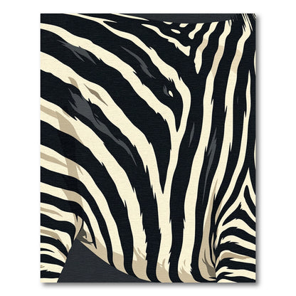 Black Ivory Zebra Stripe Rug