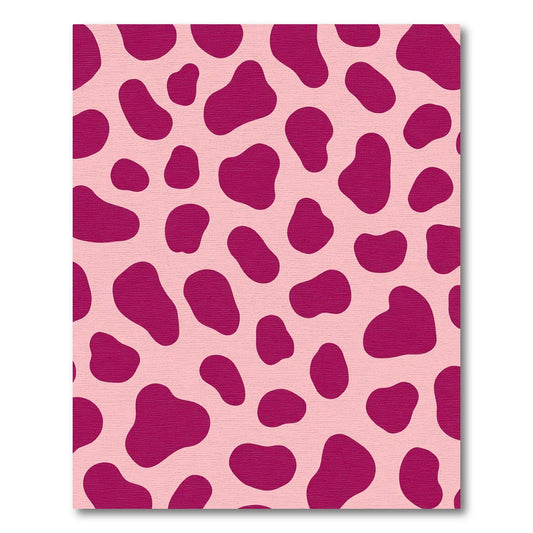Pink Magenta Abstract Spots Rug