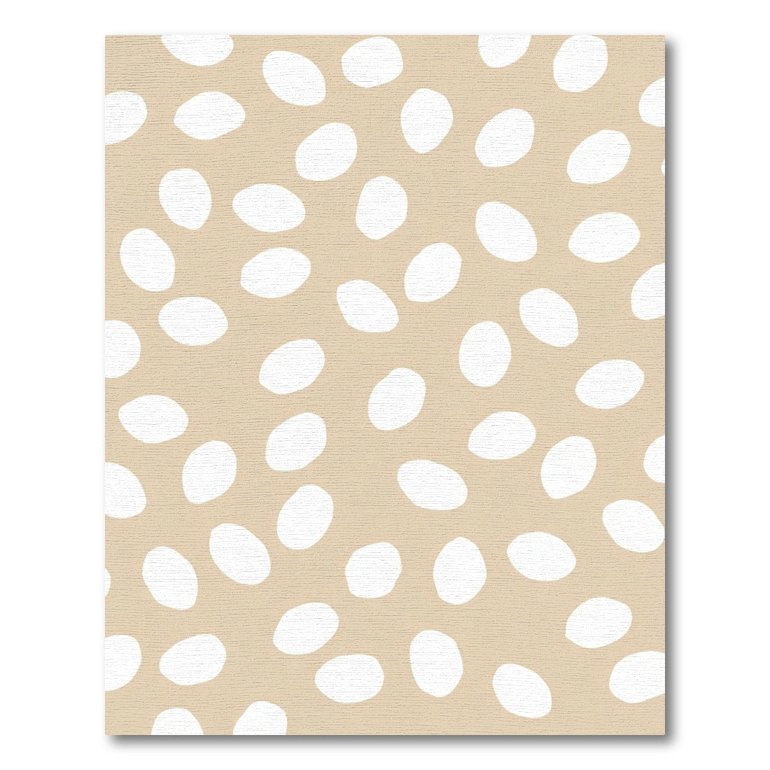 Sandy Beige White Speckled Organic Rug