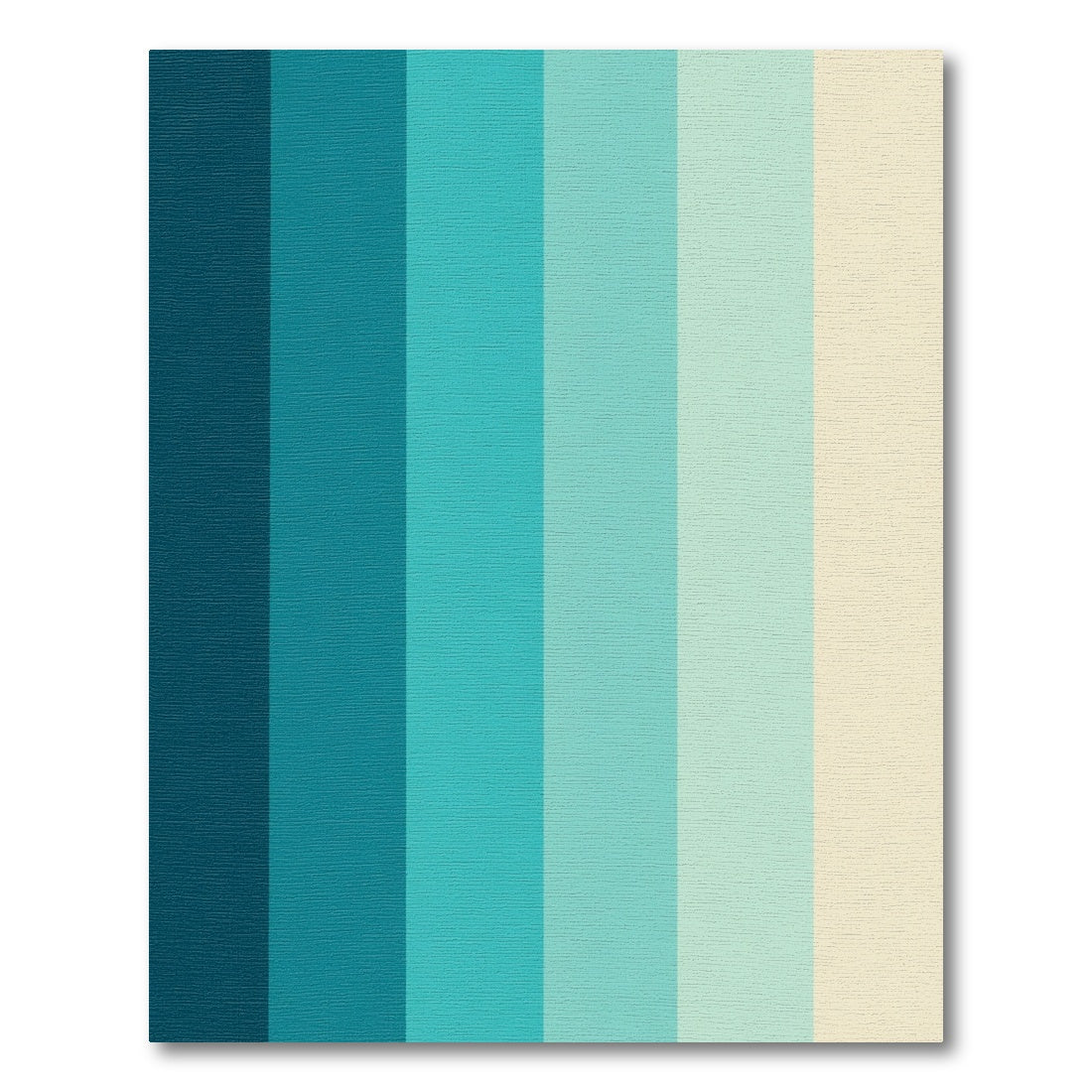 Ocean Gradient Color Block Stripes Rug