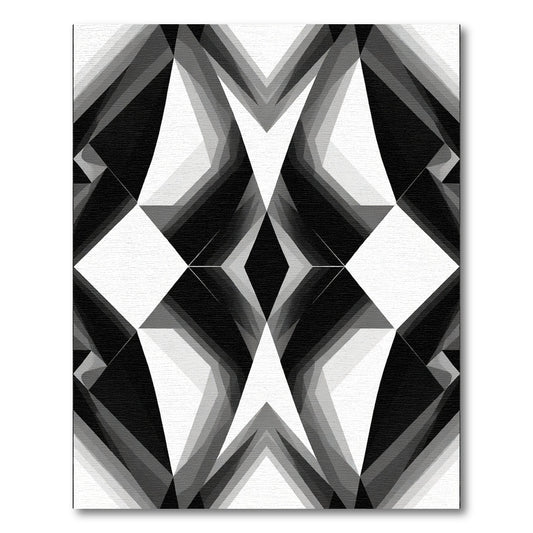 Monochromatic Geometric Abstract Diamond Rug