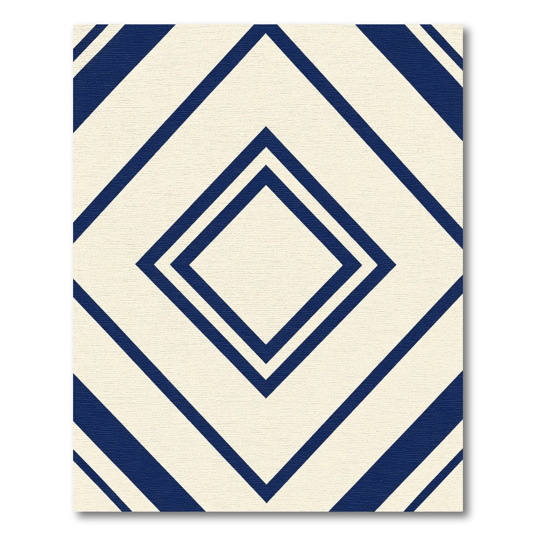 Navajo Blue Diamond Chevron Graphic Rug