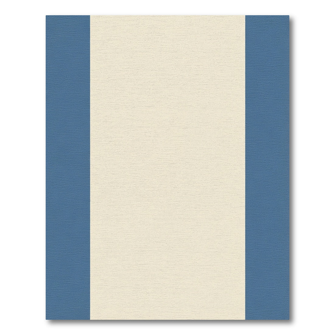Cream And Slate Blue Stripes Rug
