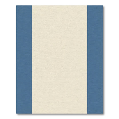 Cream And Slate Blue Stripes Rug
