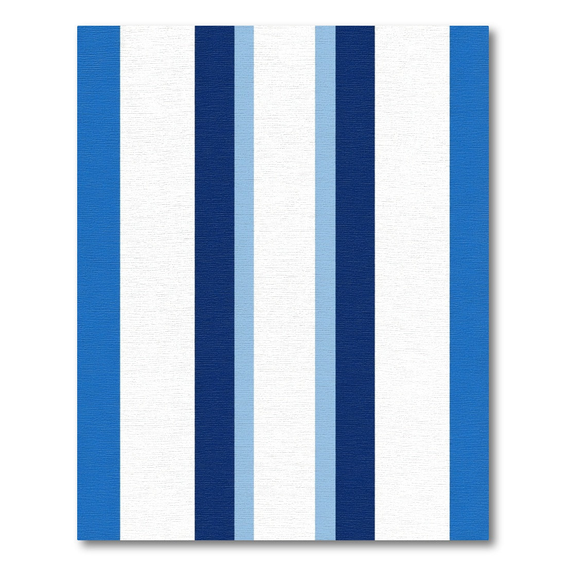 Bold Blue White Stripe Rug