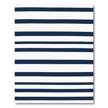 Indigo White Linear Repeat Rug