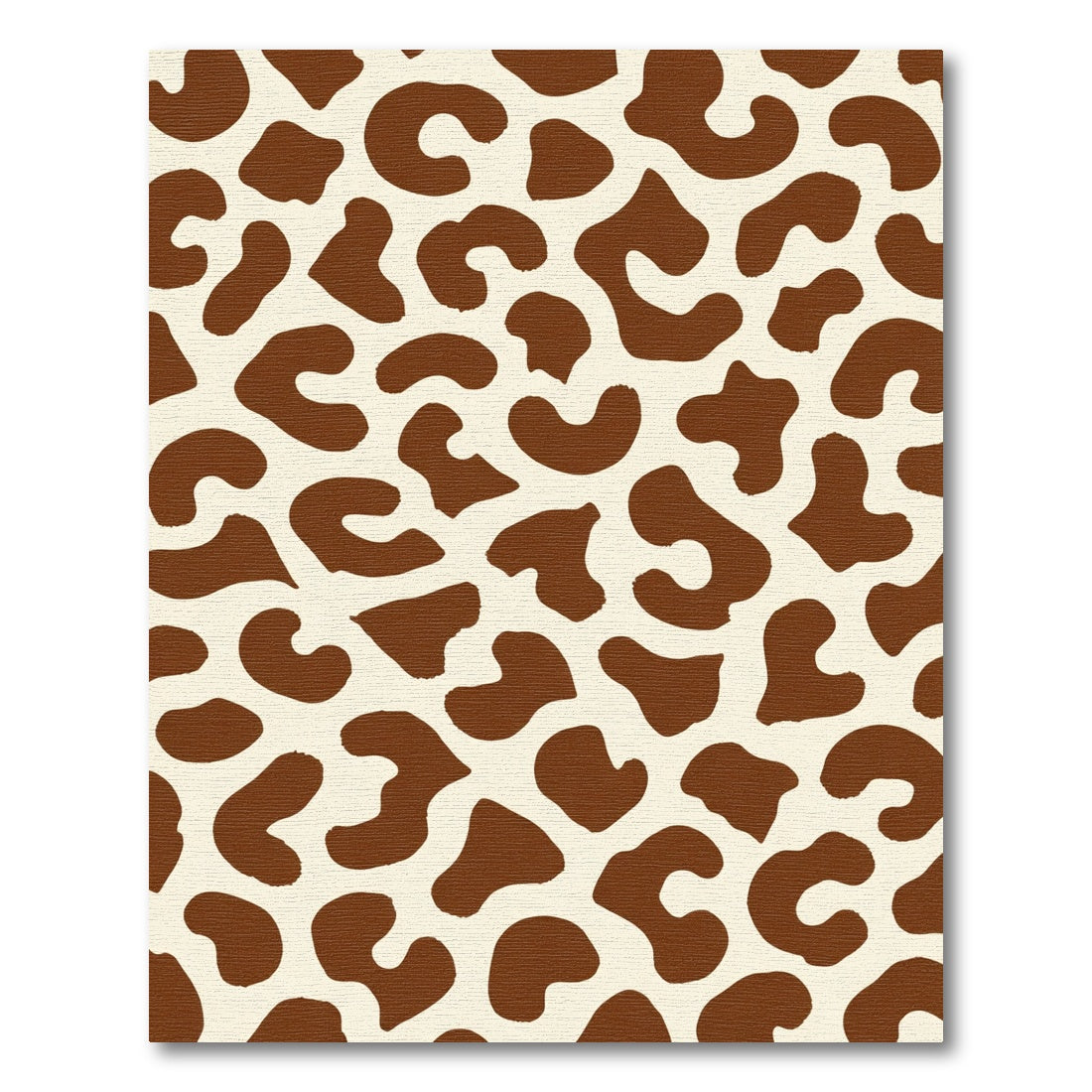 Brown Cream Spotted Abstract Rug