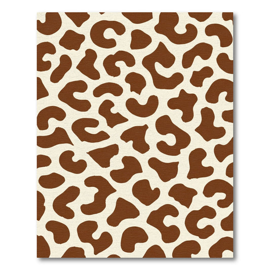 Brown Cream Spotted Abstract Rug