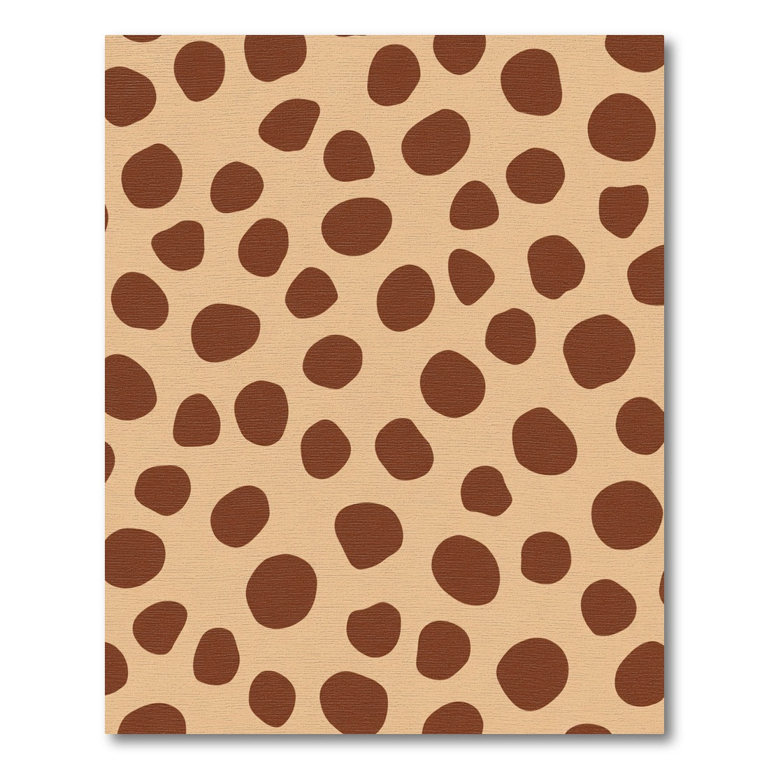 Tan Brown Spotted Animal Print Rug