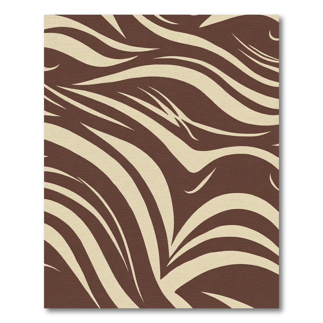 Cocoa Cream Wavy Stripe Rug