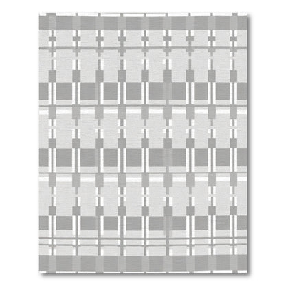 Monochromatic Subtle Plaid Squares Rug