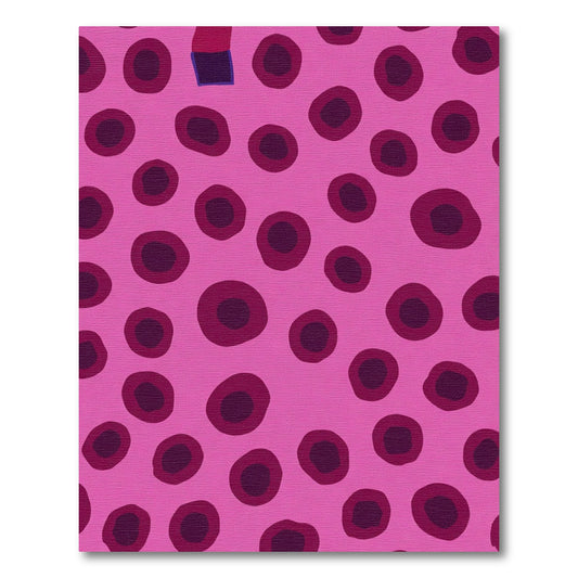 Pink Purple Polka Dot Rug