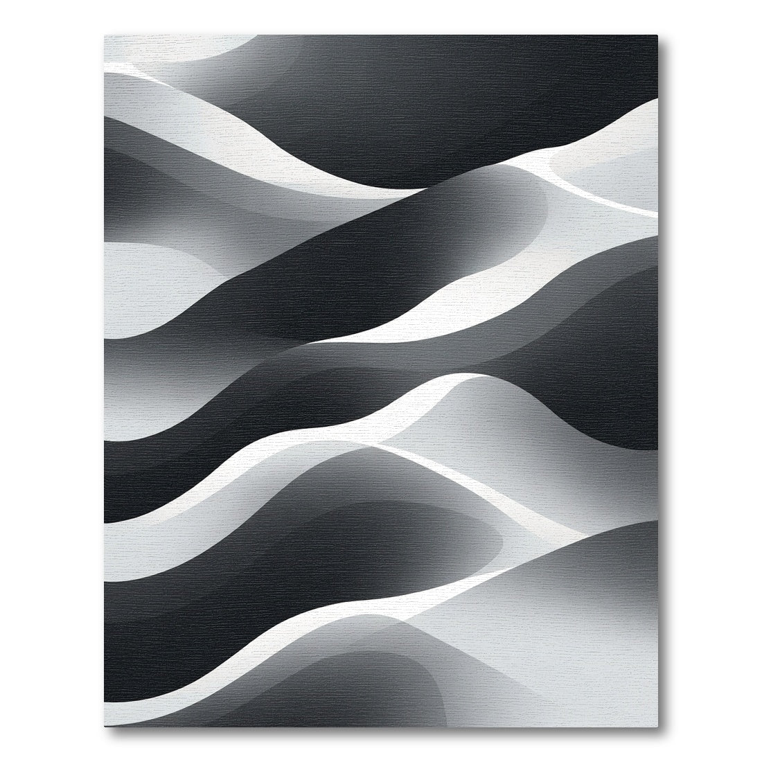 Monochromatic Abstract Flowing Waves Rug
