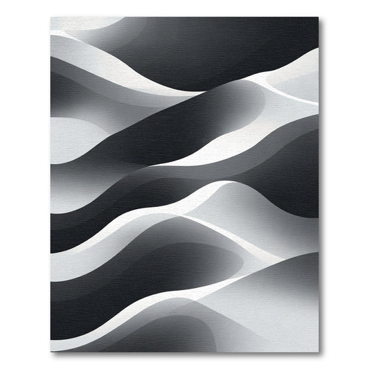Monochromatic Abstract Flowing Waves Rug