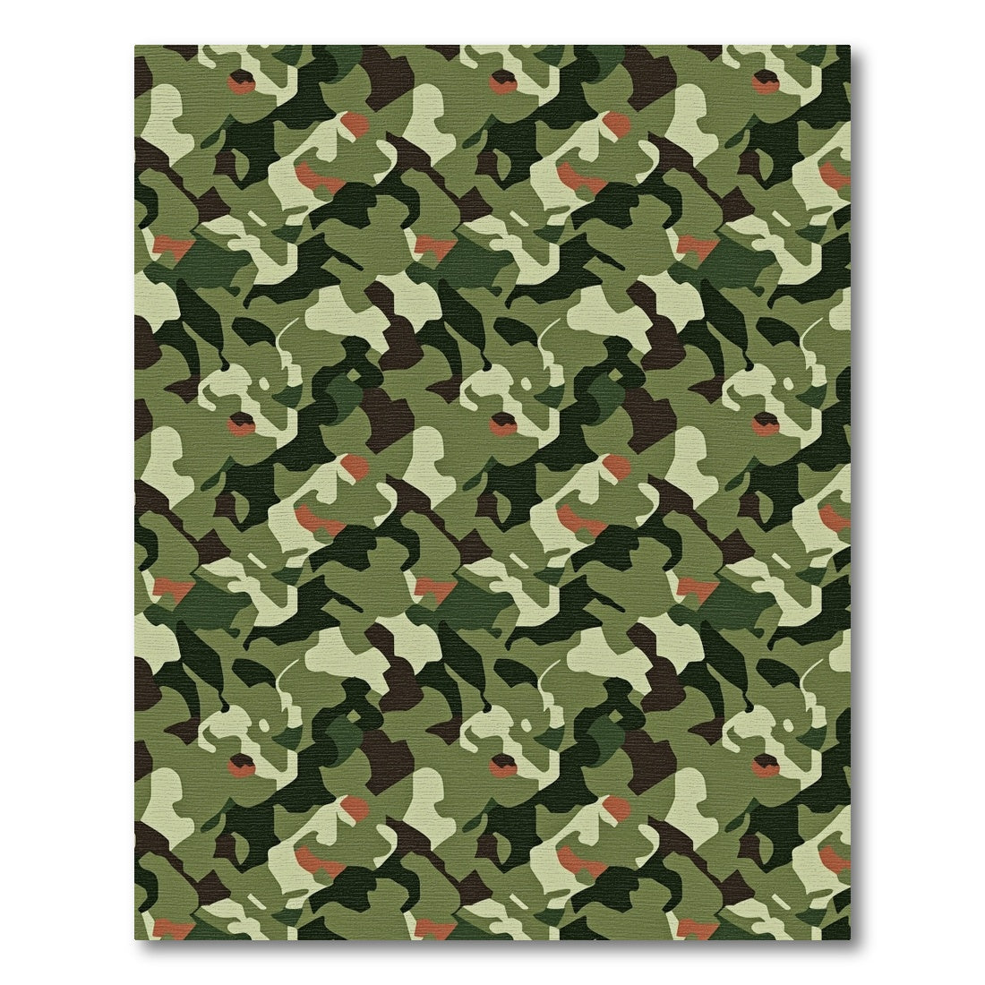 Earth Tones Camouflage Abstract Rug