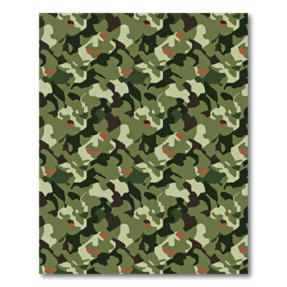 Earth Tones Camouflage Abstract Rug