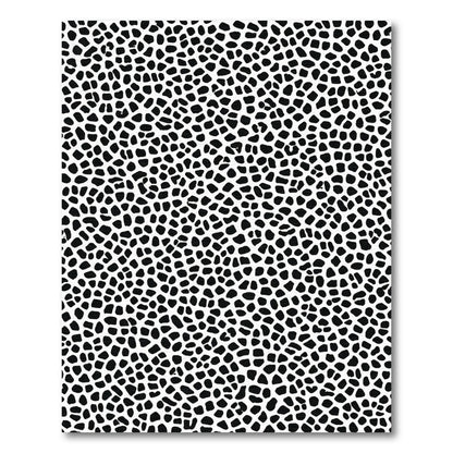 Black White Animal Spot Rug