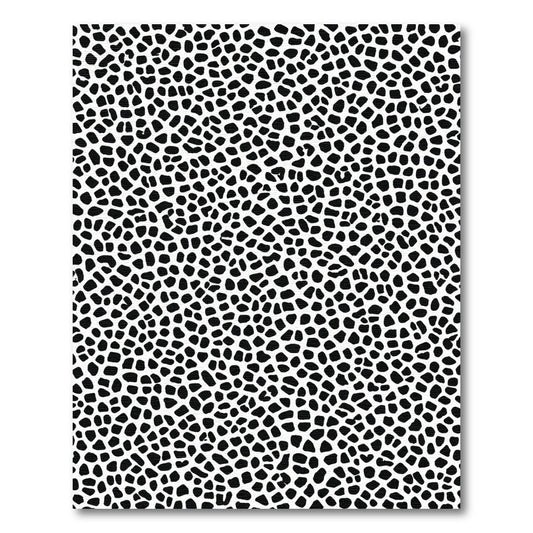 Black White Animal Spot Rug
