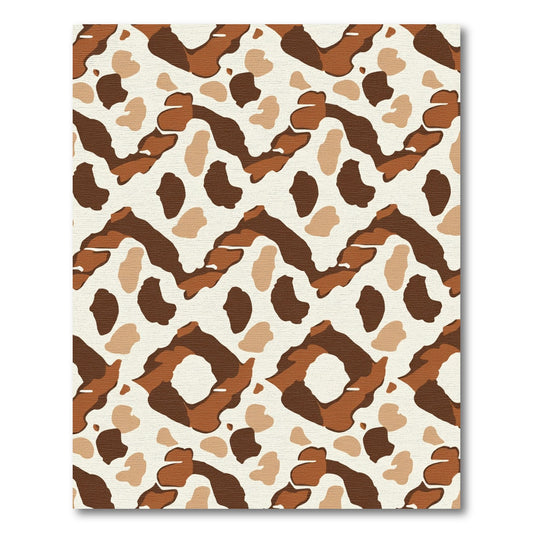 Earthy Tones Abstract Organic Forms Rug