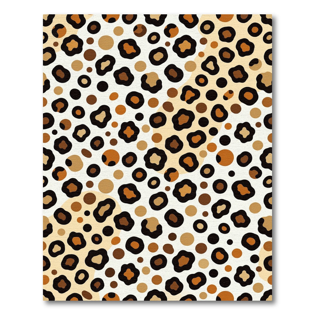 Chic Modern Leopard Spot Animal Rug
