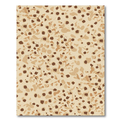 Earthy Spattered Floral Complements Rug