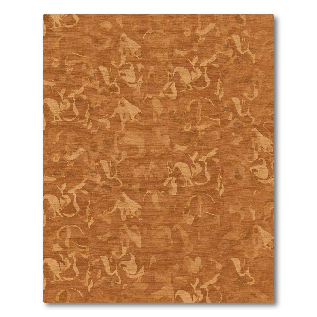Amber Swirl Abstract Watercolor Rug